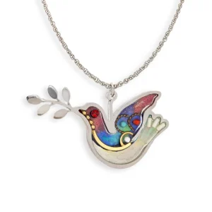 Message of Peace Dove Necklace, Twilight - 1430062
