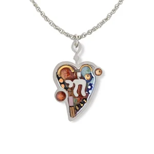 Full Heart Chai Necklace, Copper - 1430402