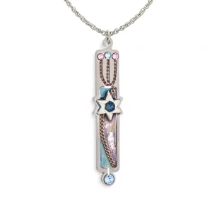 Starlit Mezuzah Necklace - 1430618PU