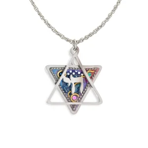 Chai Rising Star of David Necklace - 1430913