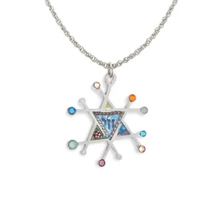 Star of David Necklace, Rays of Joy - 1431025