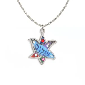 Star of David Necklace, Wings of Peace - 1431026