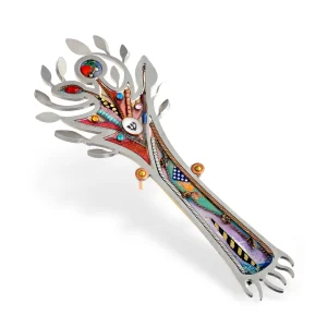 Silver Bloom Tree of Life Mezuzah - 1451054